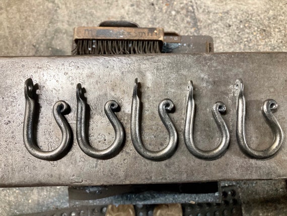 Blacksmith Made, Hand Forged, Cup Hooks, J Hooks, Modern Rustic -  UK