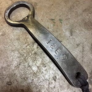 Hand Forged, Personalised, Anniversary, Birthday, Stocking Filler, Groom Gift, Bottle Opener image 9