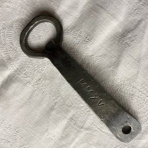 Hand Forged, Personalised, Anniversary, Birthday, Stocking Filler, Groom Gift, Bottle Opener image 4