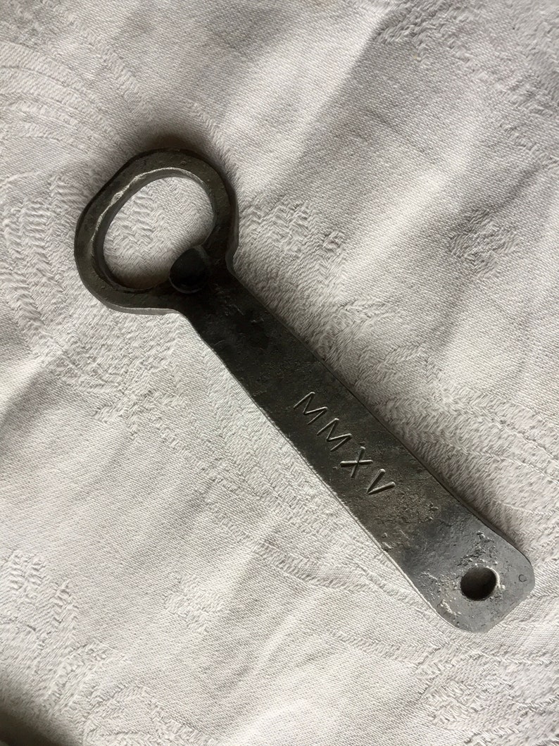 Hand Forged, Personalised, Anniversary, Birthday, Stocking Filler, Groom Gift, Bottle Opener image 4