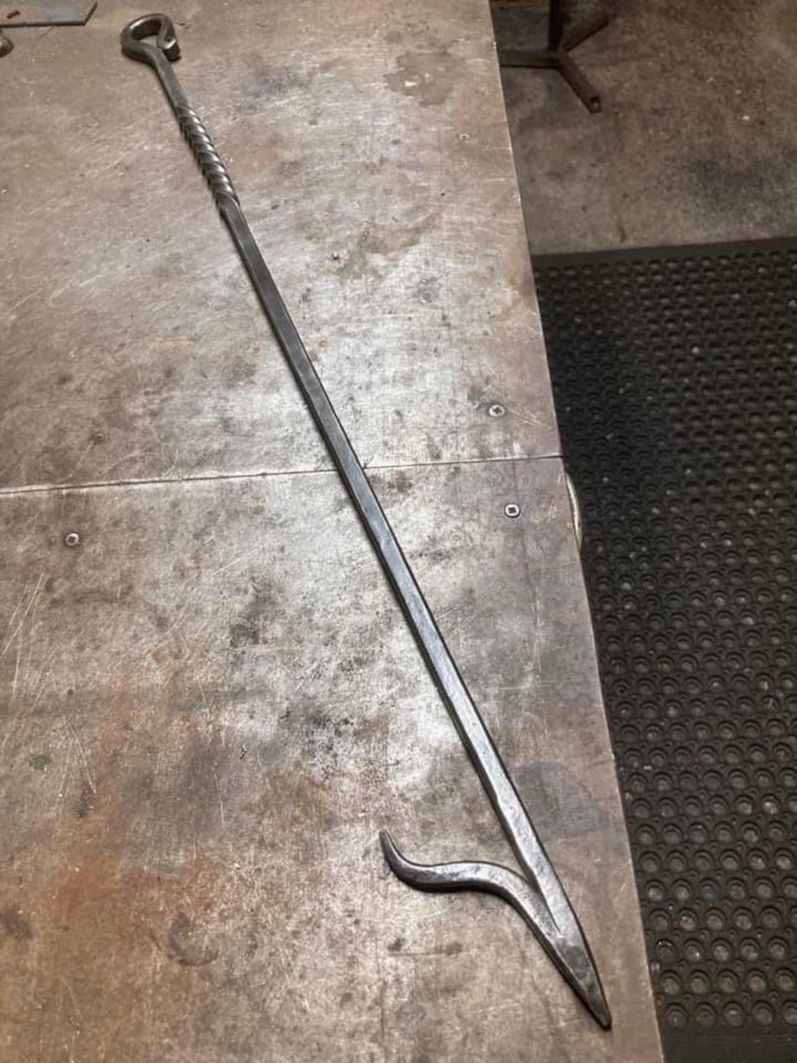 Blacksmith Made Hand Custom Made Extra Long Fire Pit Etsy UK