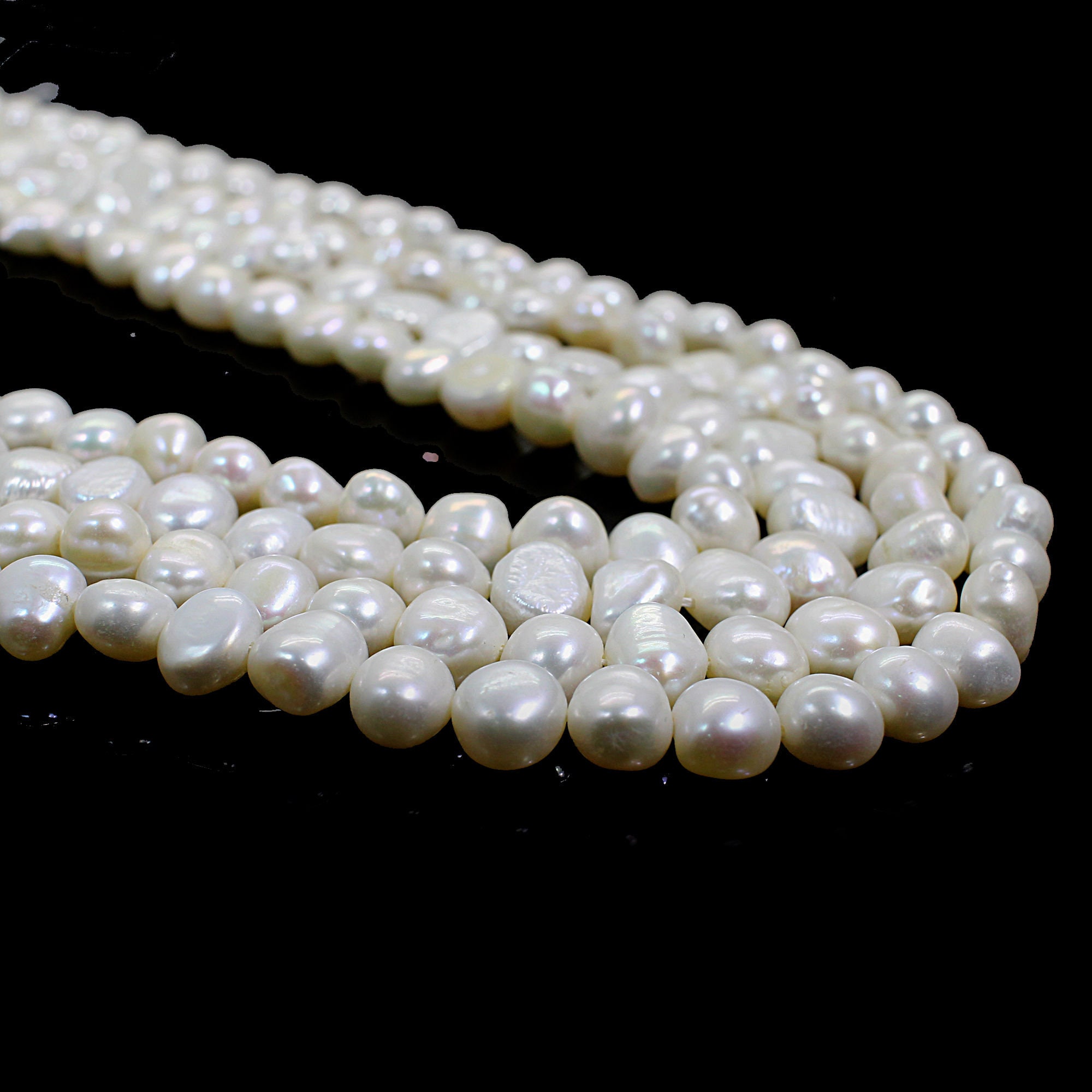 Künstliche Perlen-Girlande 30m - Weiße Perlenkette Für Weihnachtsdeko Und Basteln