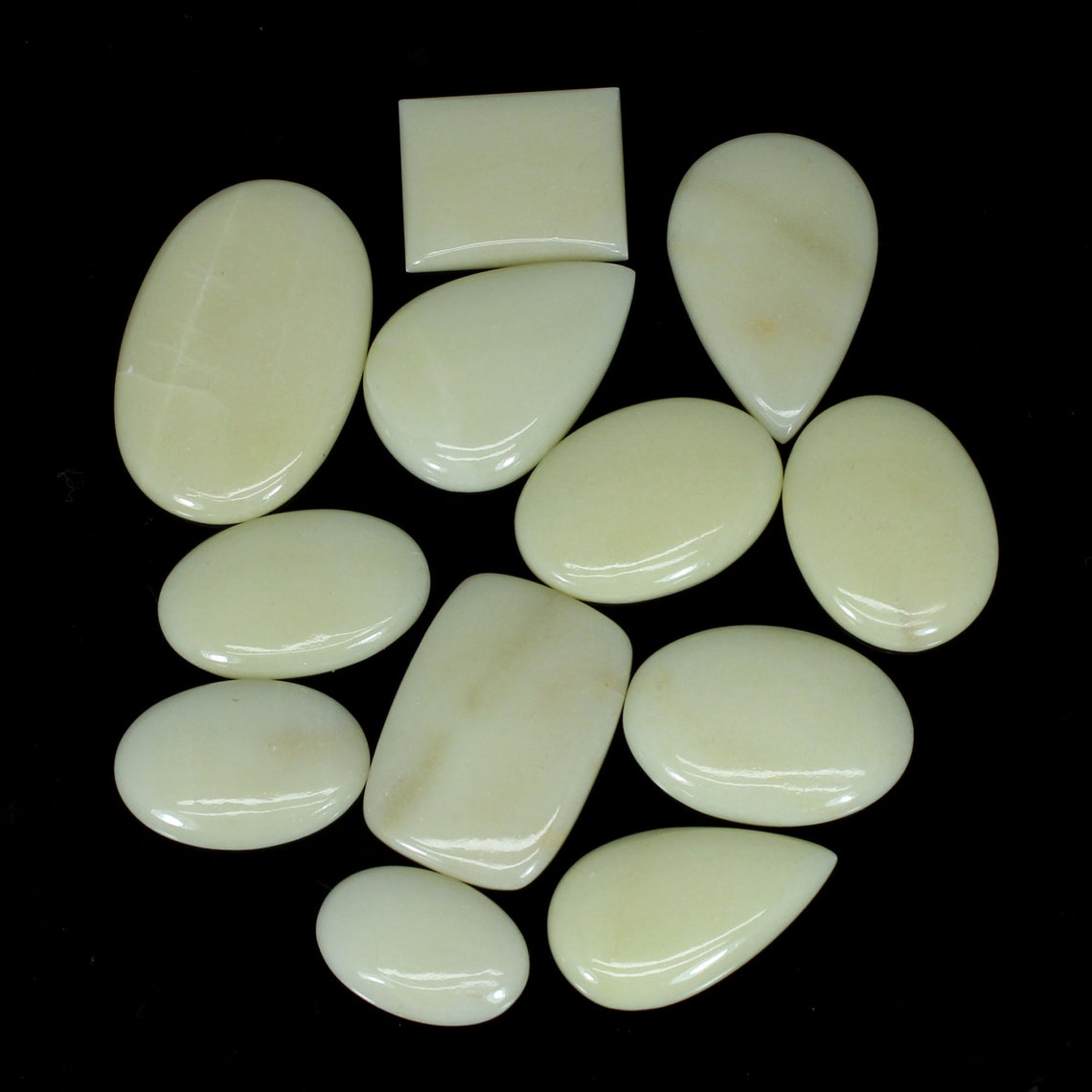 250ct Natural Cream Jasper Highly Polished Mix Shape Cabochon Etsy