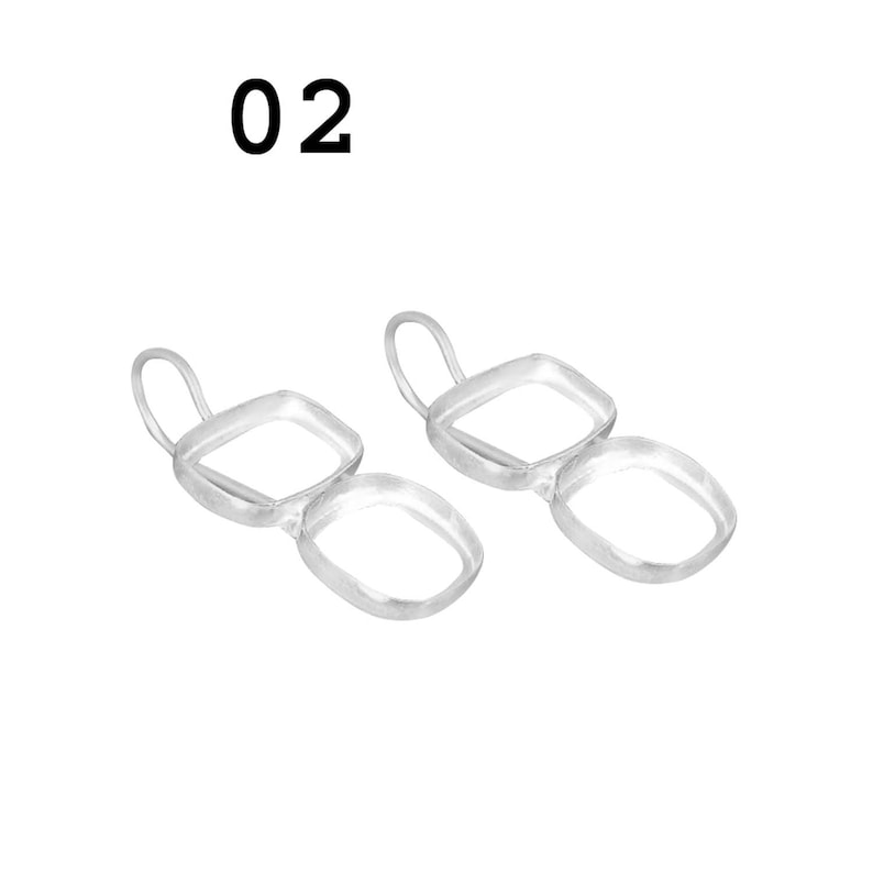 925 sterling silver two shape gemstone bezel cup metal casting for hook earring collet setting