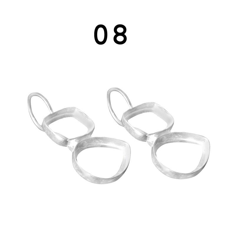 925 sterling silver two shape gemstone bezel cup metal casting for hook earring collet setting