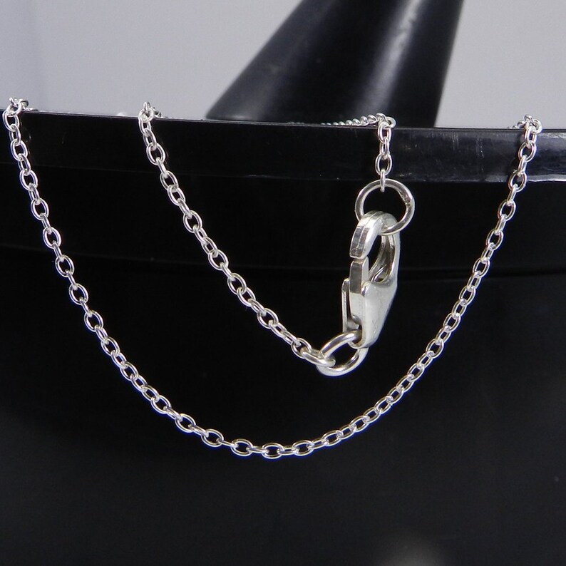 925 sterling silver gold rose gold plated 16,18,20,22,24,30,36 inches 1.0mm thick link chain for pendant