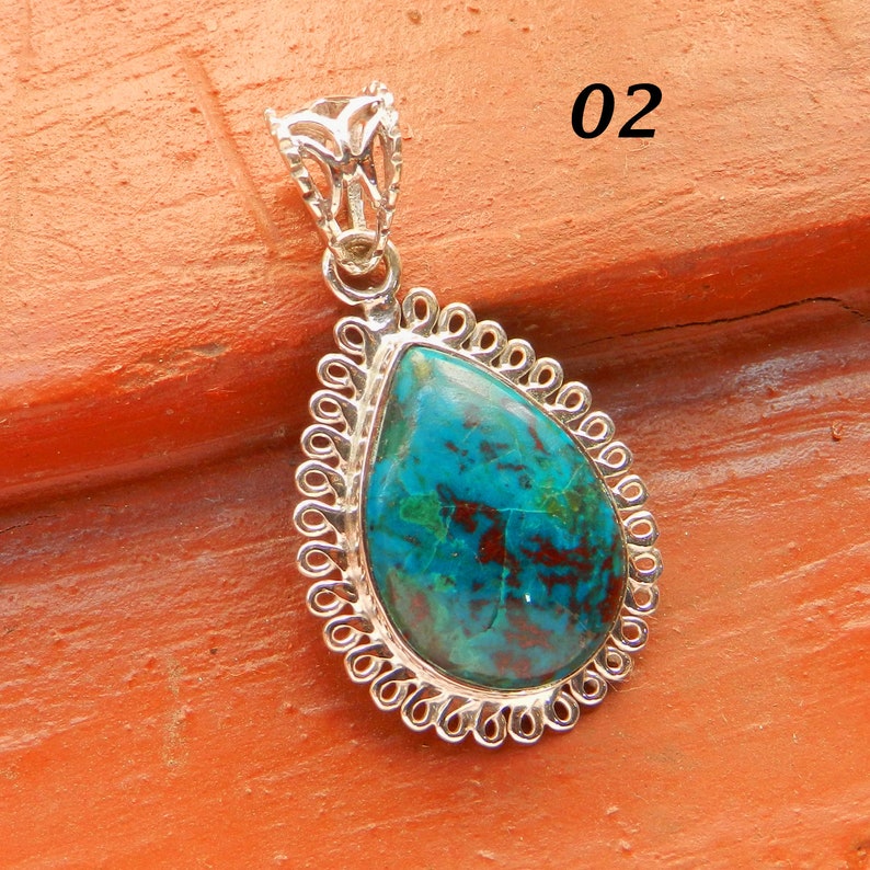 925 Sterling Silver Pendant Jewelry Sterling Silver Gemstone Etsy