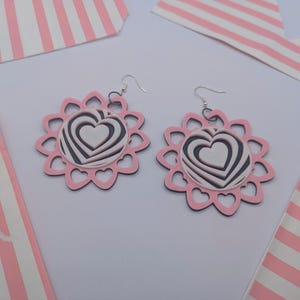 Heartcore Rave Earrings – Maximalist Candy-Punk Statement Jewelry