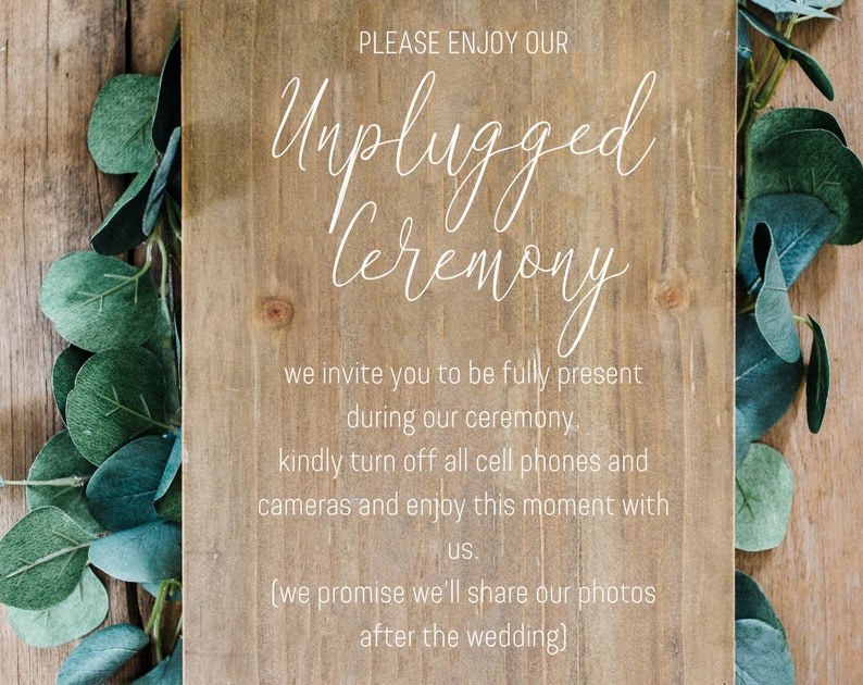 Free Free 111 Welcome To Our Unplugged Wedding Svg SVG PNG EPS DXF File