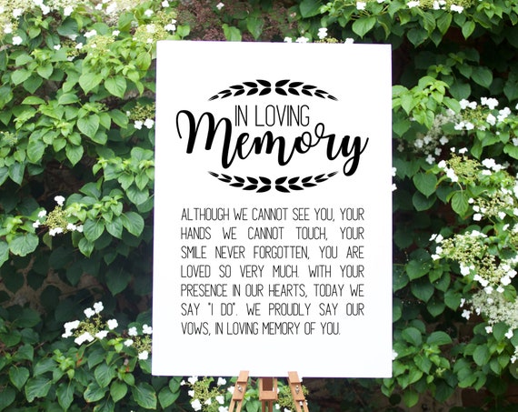 Download In Loving Memory Svg Rustic Wedding Sign