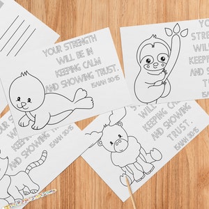 Descarga instantánea. Juego de 4 postales del ministerio Color it yourself. IMPRIME LA TUYA, Postal, Descarga instantánea.