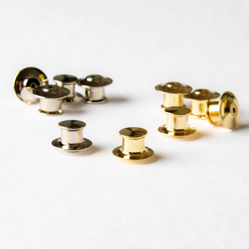 Locking Pin Backs I Pin Keepers I Lapel Deluxe Pin Backs Etsy