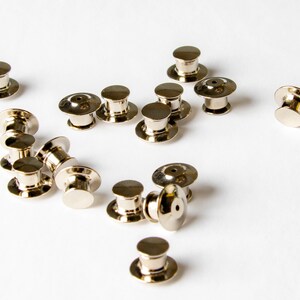 Locking Pin Backs I Pin Keepers I Lapel Deluxe Pin Backs image 10