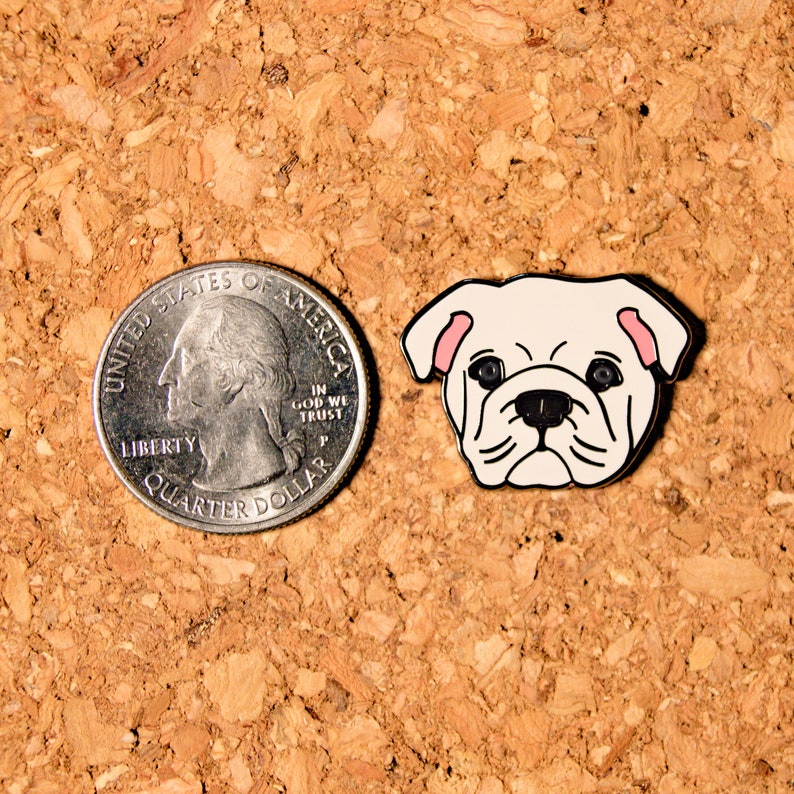 Bulldog Hard Enamel Pin Cute Dog Lapel Pin Bulldog Gift Etsy