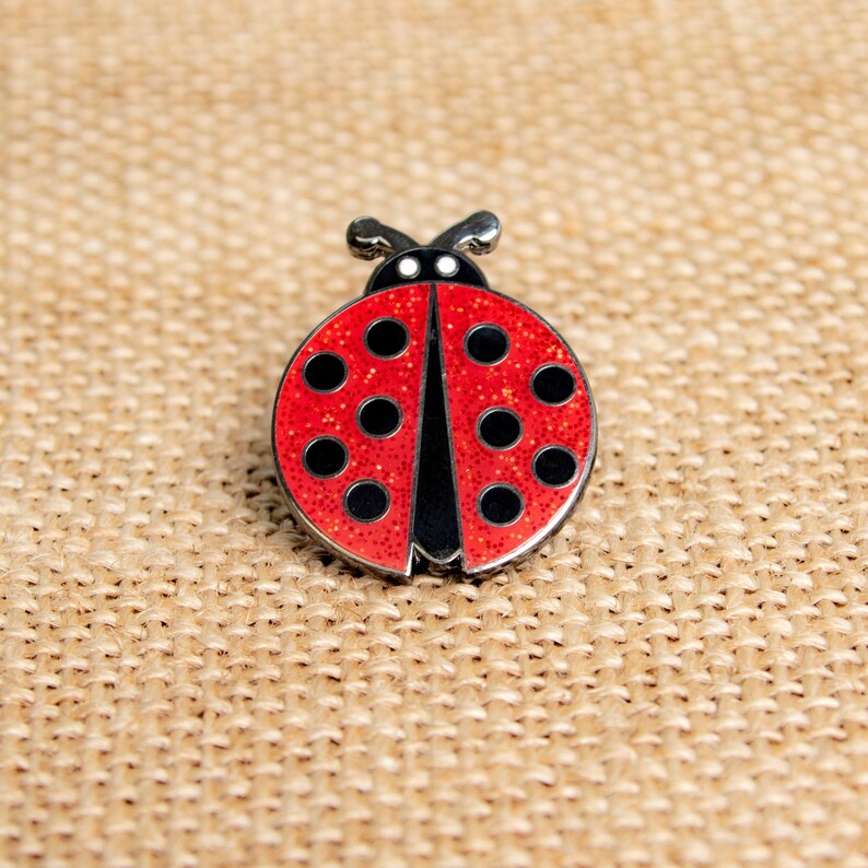 Ladybug Enamel Pin I Lucky Lady Bug Pin Gift I Hard Enamel Pin Etsy UK