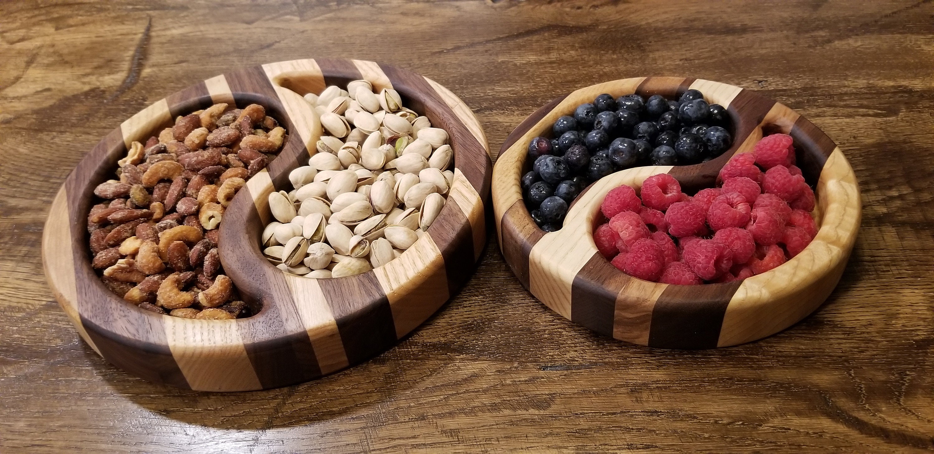 Wood Bowl Serving Tray Nut Tray Serving Board Appetizer Tray Etsy