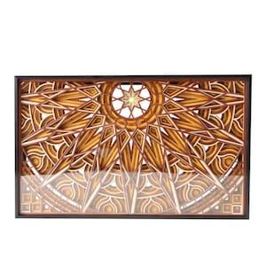 Multilayered Wood Art, Unique Wood Mandala Wall Artwork