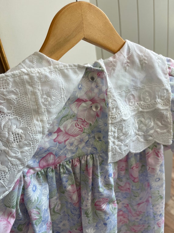 Vintage girls’ floral dress 4T - image 3