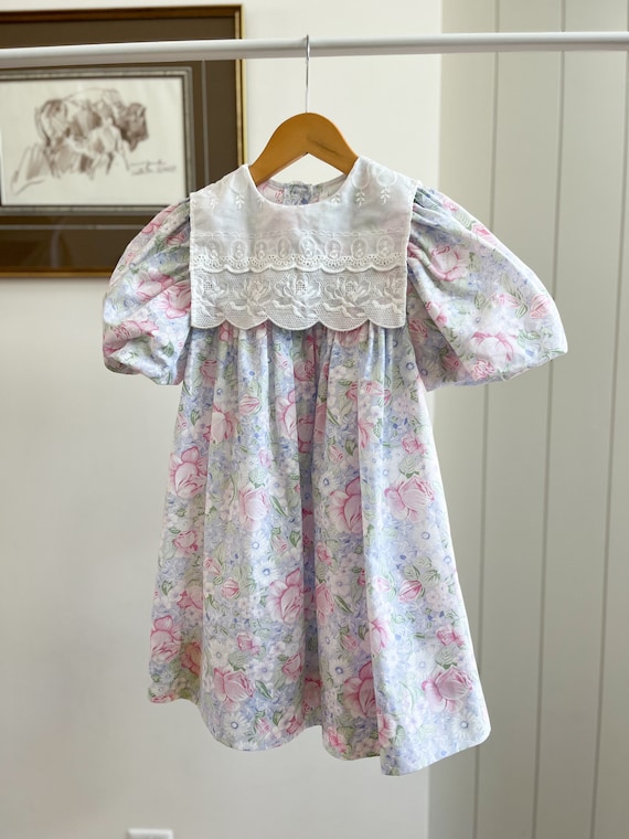 Vintage girls’ floral dress 4T