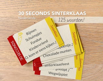 30 seconds Sinterklaas game Dutch | Print yourself