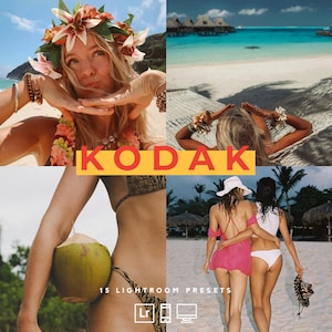 Kodak -  15 Lightroom Mobile Presets, Summer Presets, Influencer, Film Presets, Instagram Filter for Bloggers, Beach Travel Presets, Italy