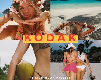 Kodak -  15 Lightroom Mobile Presets, Summer Presets, Influencer, Film Presets, Instagram Filter for Bloggers, Beach Travel Presets, Italy