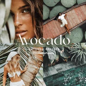Avocado - 3 Mobile Lightroom Presets, Green, VSCO, Professional Instagram, blogger, Travel, Jungle, Beach, Luxury