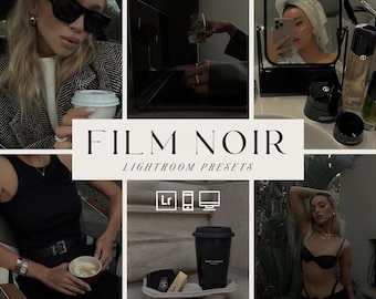 Film Noir - 3 Lightroom Mobile Presets, Dark, Vintage Presets, Influencer, Film Presets, Instagram Filter Blogger, Aesthetic Presets, Stimmung