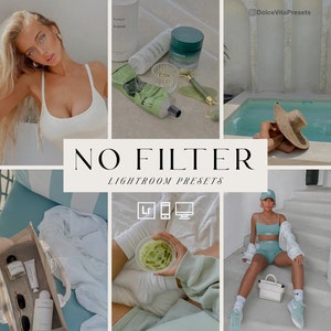 NO FILTER - 10 Lightroom Mobile Presets, Natural, No Filter Presets, Influencer, Instagram Filter Bloggers, Aesthetic Presets, Mood