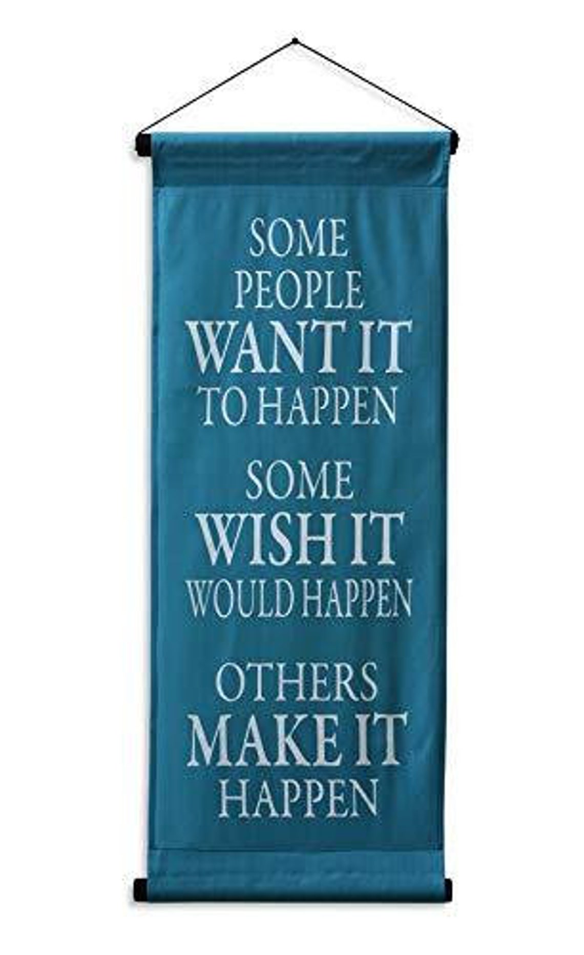 Inspirational Wall Decor Banner Inspiring Quote Scroll Etsy