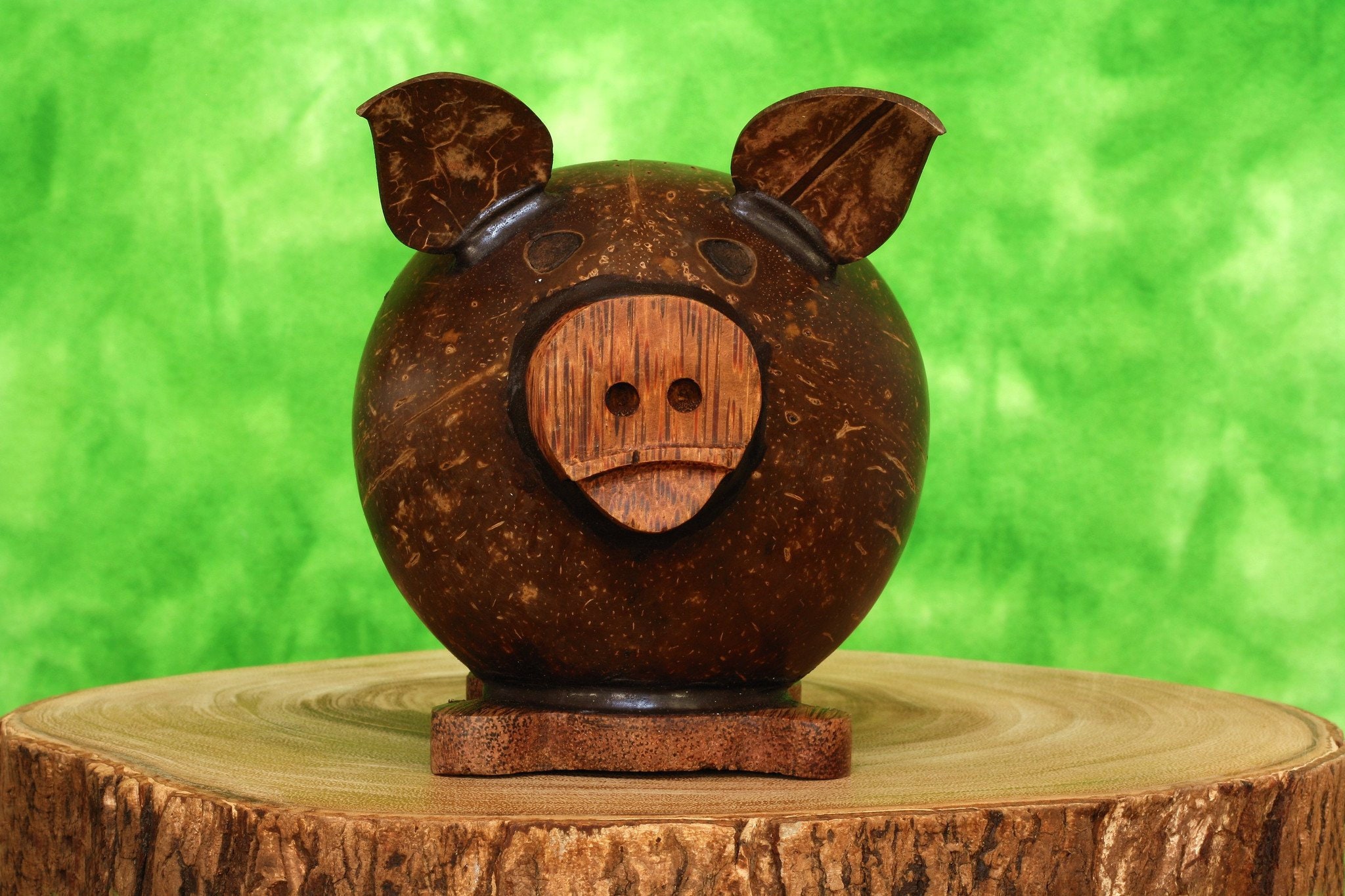 Деревяшки поросенок. Деревянная свинья копилка. Зеленая деревянная свинья. Деревянная свинья. Копилка из кокоса.