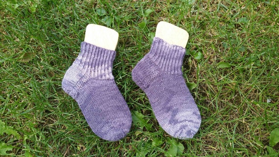 Chaussettes tricotées à la main en fil à chaussettes pour enfants