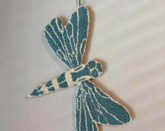 Punch Needle Dragonfly Wall Hanging | Wall Art and Decor