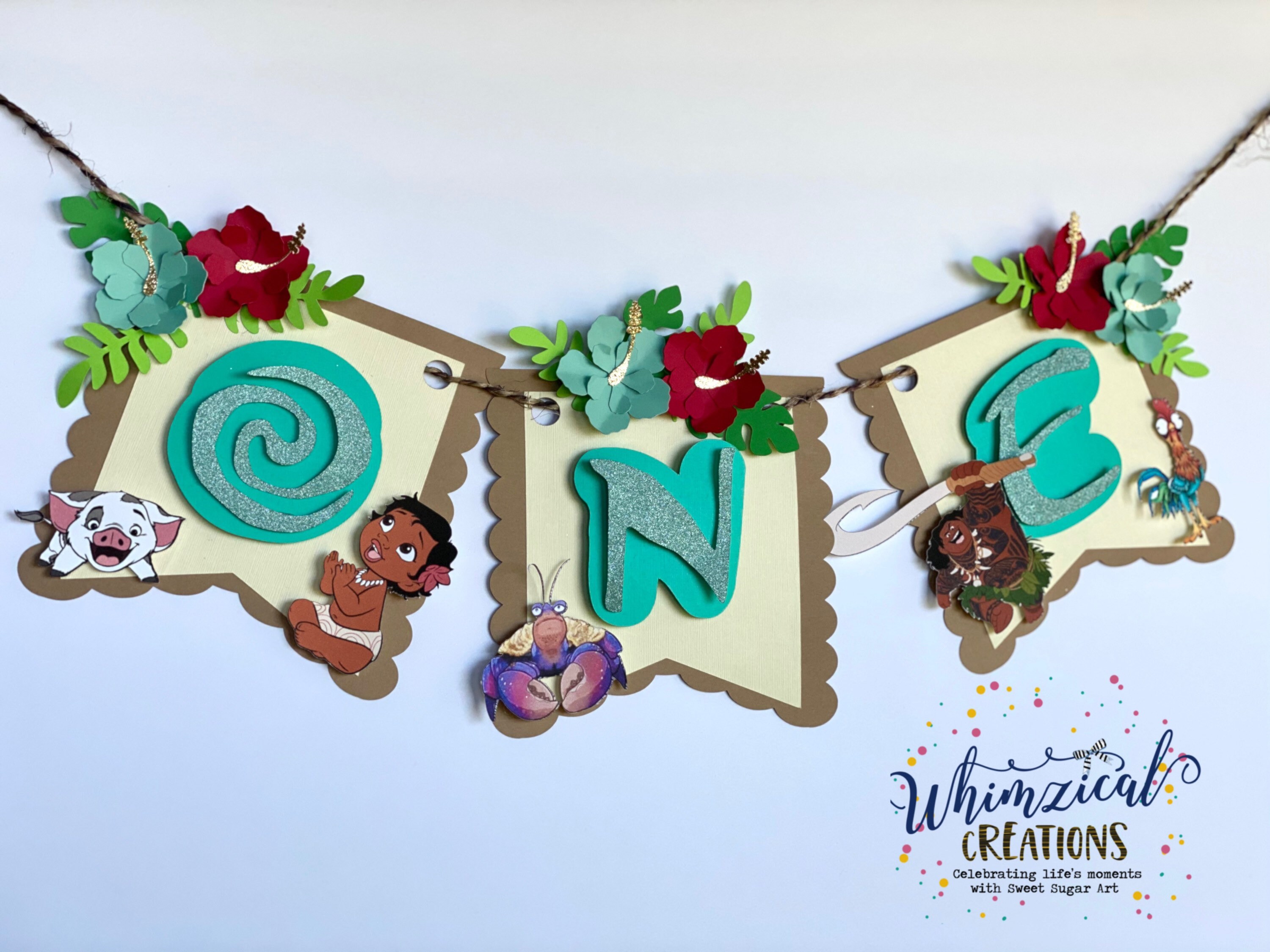 Moana Birthday Banner | Etsy