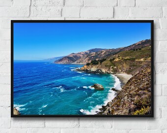 Highway 1, Pacific Ocean, California, Carmel, Monterey Bay, 16x24 Print