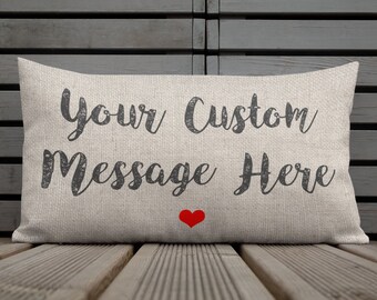 Custom Pillow Custom Quote Pillow Personalized Pillow Etsy