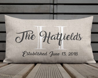 Personalized wedding pillow, Custom pillow, Custom text pillow, Personalized pillows, Personalized wedding gift, Custom gift, Gifts