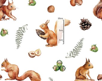 Woodland Retreat Animals Premium 100/% Premium Cotton Flannel Flannel Fabric By the yard