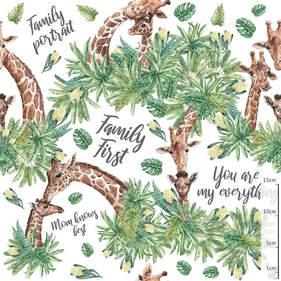 Tessuto Con Stampa Giraffa - Italia