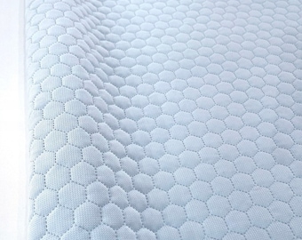 1 yd Velvet Honeycomb Quilted, Hexagon Quilted Fabric, Quilted Velvet, Upholstery Fabric, Soft Touch Luxury, Home Decorative Fabric,