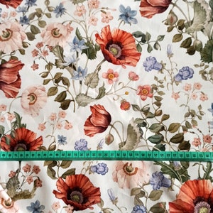 Mallow Cloth Mallow Fabric, Mallow Premium Cotton Fabric, Meadow Flowers Fabric ...