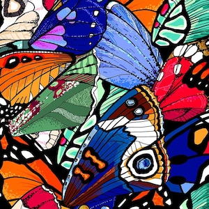 1 meter Butterfly Wings Italian Velvet, Graffiti Velvet Fabric, Abstract Pattern, Upholstery Fabric, Home Decor Fabric, Designer Fabric
