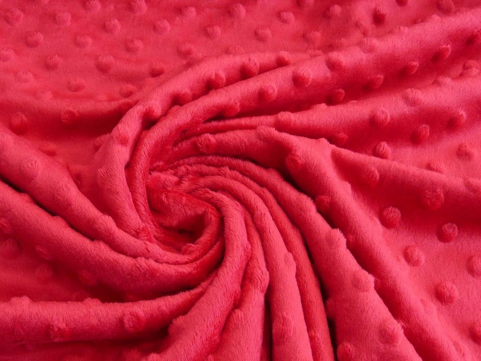 Plush Minky Fabric Red Minky Dots Dot Dimple Minky 350g/m2 Etsy