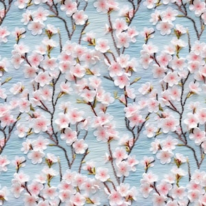 Tela Cherry Blossom Velvet, Terciopelo para tapicería, tela para tapicería, Tela de terciopelo, impresión digital, largo 100cm/1yd-ancho. 150 cm/1,6 yardas