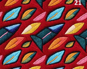 1 yd Velvet zigzag folk, folk stripes pattern Velvet Fabric, Upholstery Velvet Digital Print, Velvet curtain, velvet pillow, Art Home Decor