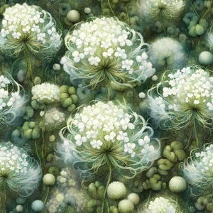 1 Meter Löwenzahn Blumen Italienischer Samt, Velvetstoff, Wildblumen Velour Stoff, Digitaldruck-Samtstoff