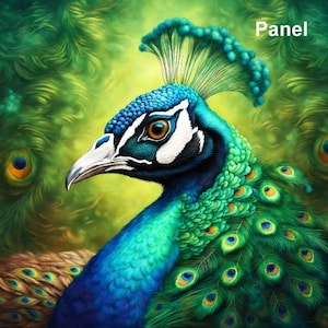 Peacock Panel & 1yd Peacock Feather Upholstery Velvet, Peacock Eye, furniture upholstery fabric, Italian velvet for curtains, Home Art Decor