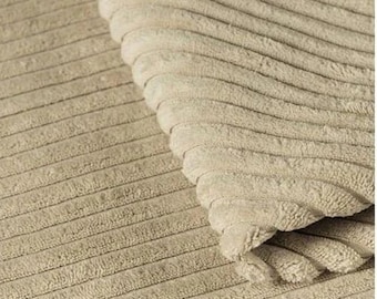 1 Meter Möbelcord, weicher Cordstoff, Cord-Velours, Möbel-Dekostoff, Wohndeko, Samt-Möbelstoff, Restaurierung von Möbeln, 140 cm breit