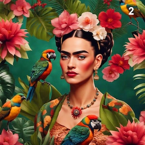 Frida sammetskuddpanel, stolsklädselpanel, väggpanel, Frida Kahlo, lyxig klädsel i sammet, heminredning