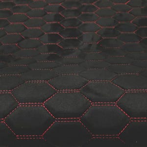 Tessuto esclusivo per tappezzeria RS DESIGN, velluto con trapuntatura a rombi, per auto, furgoni, yacht e aviazione.